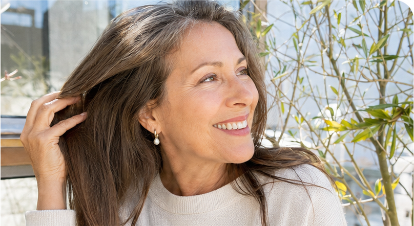 Thick, healthy hair over 45